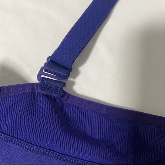 Lululemon Ta Ta Tamer II Sports Bra Pigment Blue No Size Tag Support Mesh Panel - Picture 12 of 12